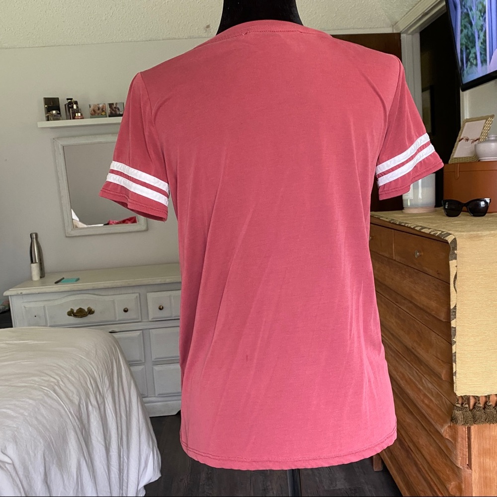 Burnt Red T-shirt by Pink Rose size small - Picture 3 of 10